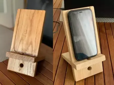 Handyladestation - Eiche Handyladestation - Eiche
