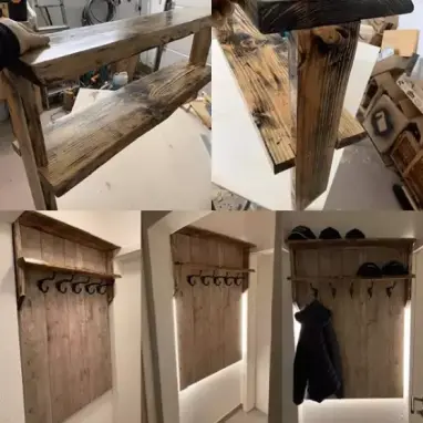 Rustikale Garderobe - Douglasie Rustikale Garderobe - Douglasie